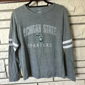 Michigan State Spartans Pullover Long Sleeve T-Shirt by ProEdge Size Small